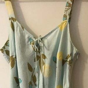 Lemon linen summer dress